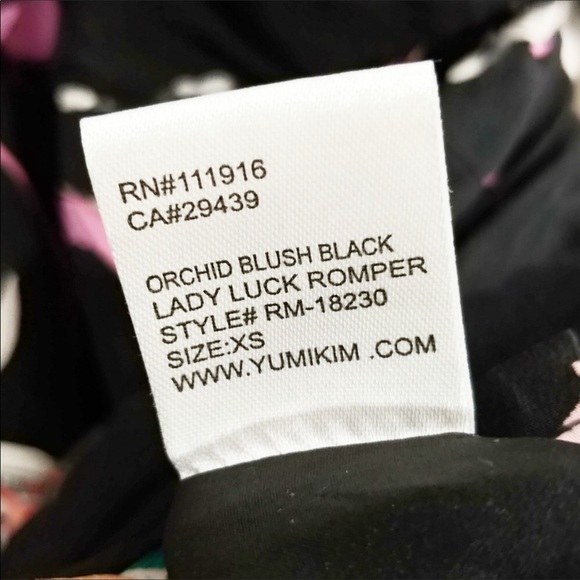 Yumi Kim Lady Luck romper with Orchid print DB5 - Picture 7 of 8